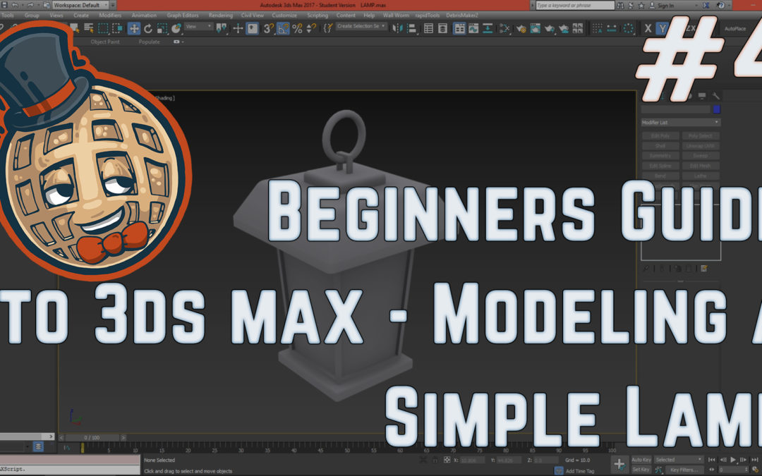 3dsmax Tutorial – Beginners Guide #4 – Creating a Simple Model LAMP